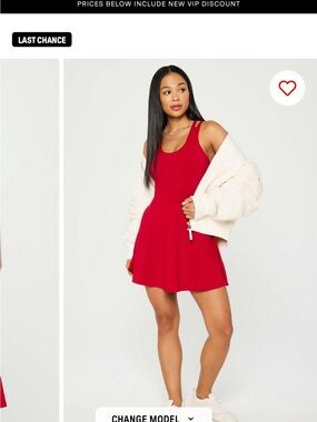 Fabletics Hot Shot scoop Neck Skater Dress - Women